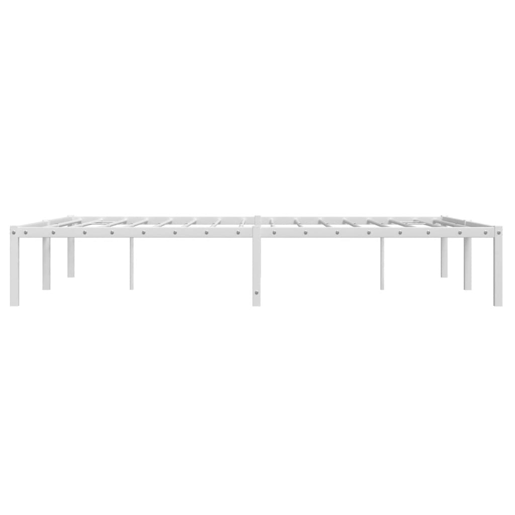 Metalni okvir za krevet bijeli 140 x 200 cm