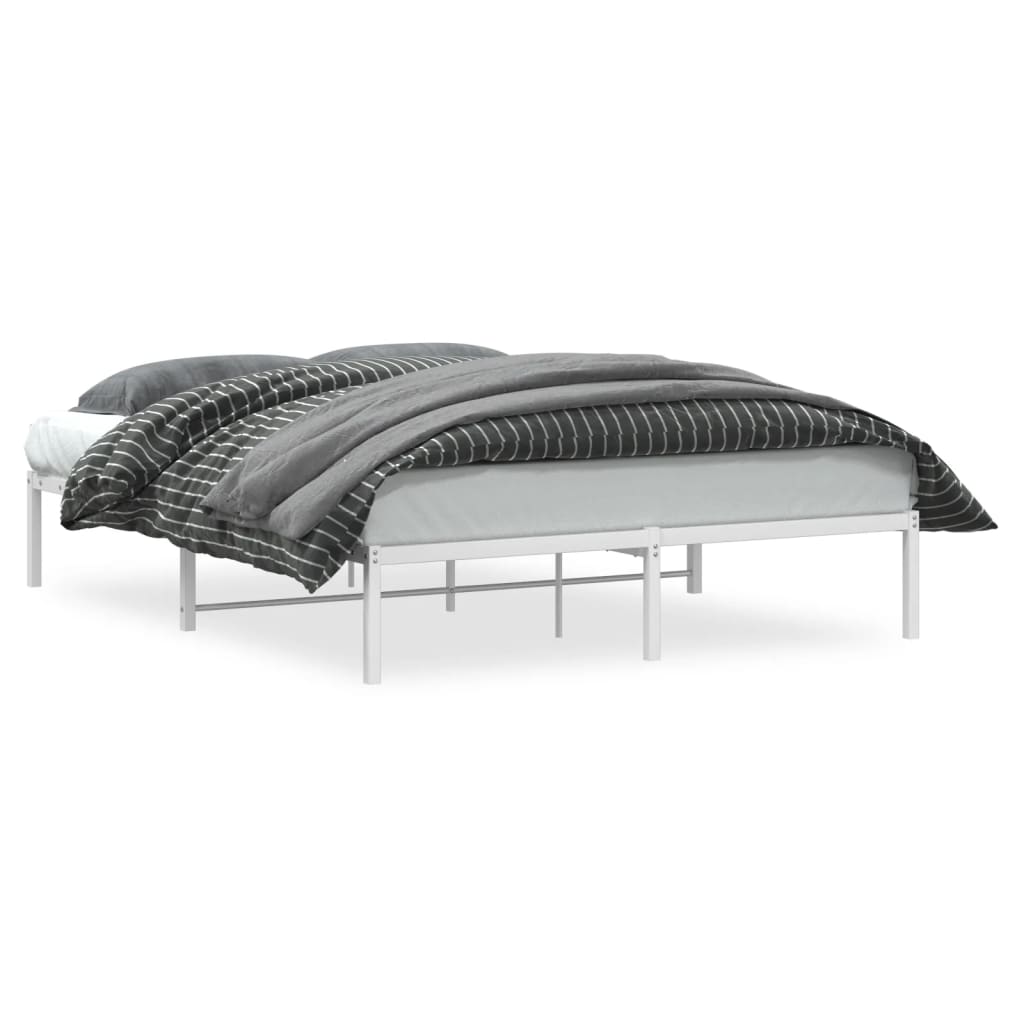 Metalni okvir za krevet bijeli 160x200 cm