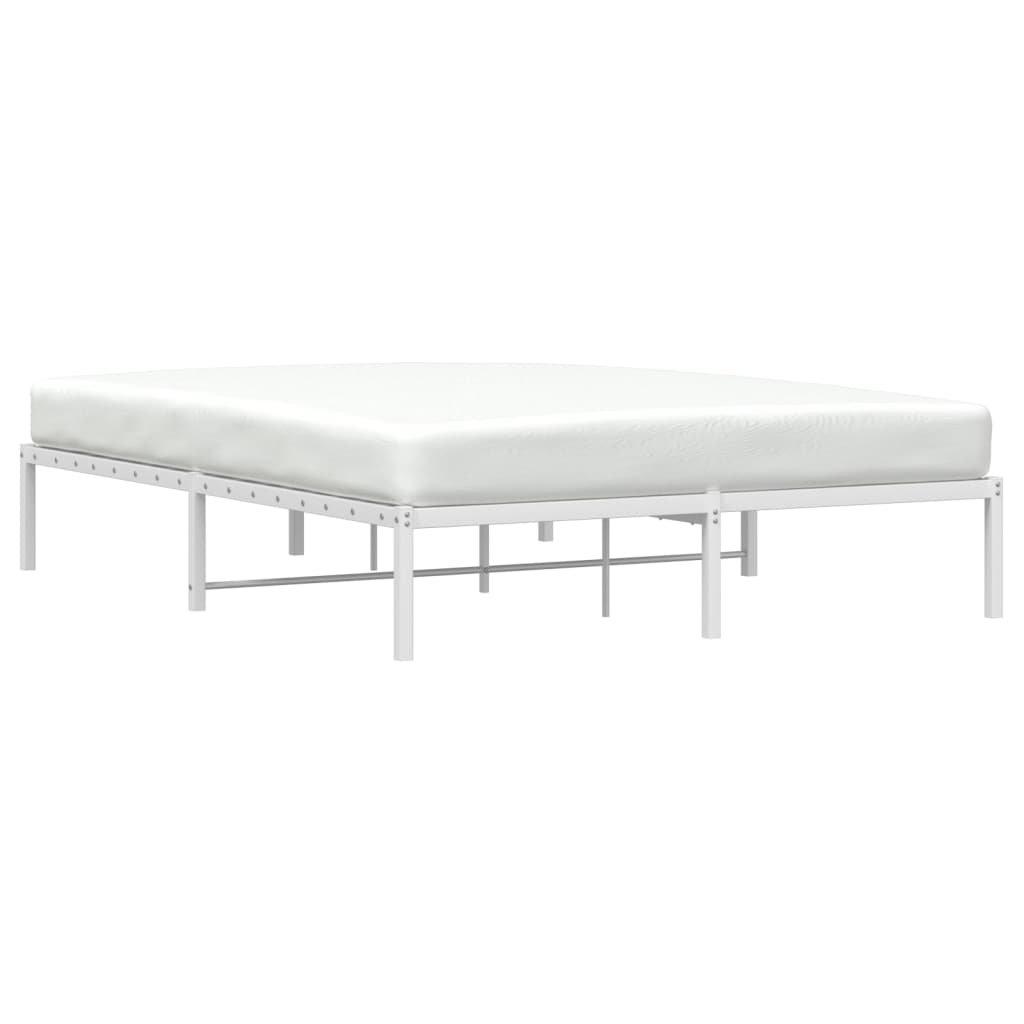 Metalni okvir za krevet bijeli 160x200 cm