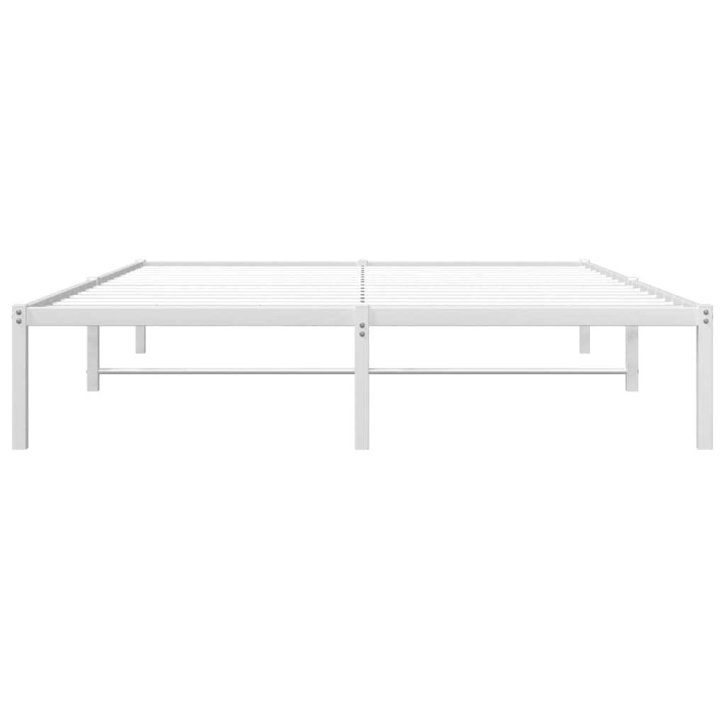 Metalni okvir za krevet bijeli 160x200 cm