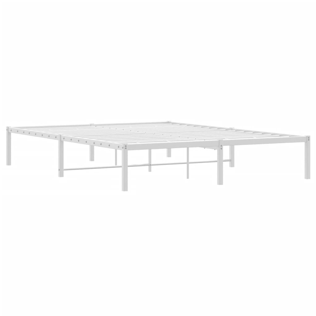 Metalni okvir za krevet bijeli 160x200 cm