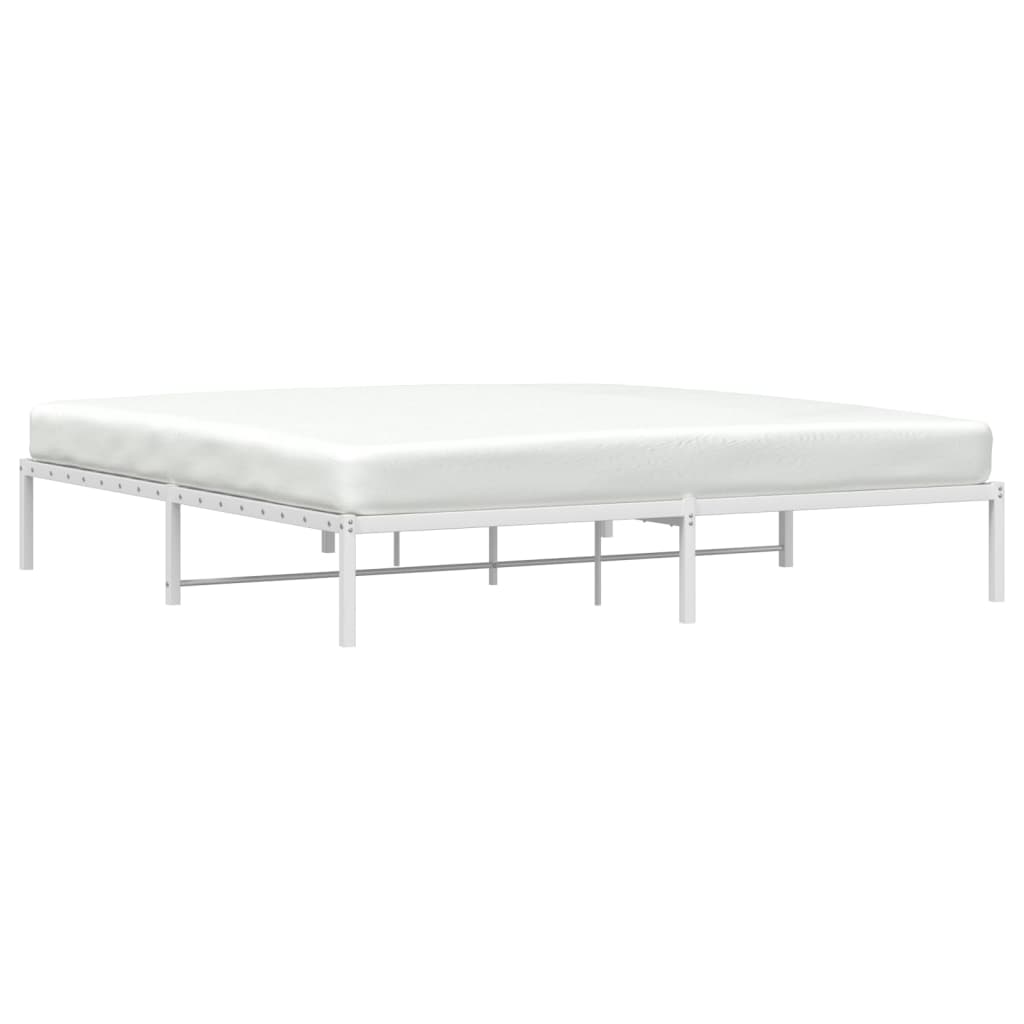 Metalni okvir za krevet bijeli 193x203 cm