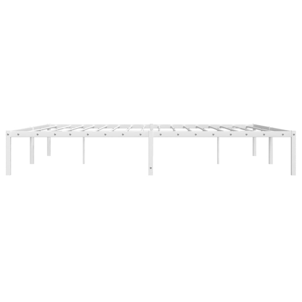 Metalni okvir za krevet bijeli 193x203 cm