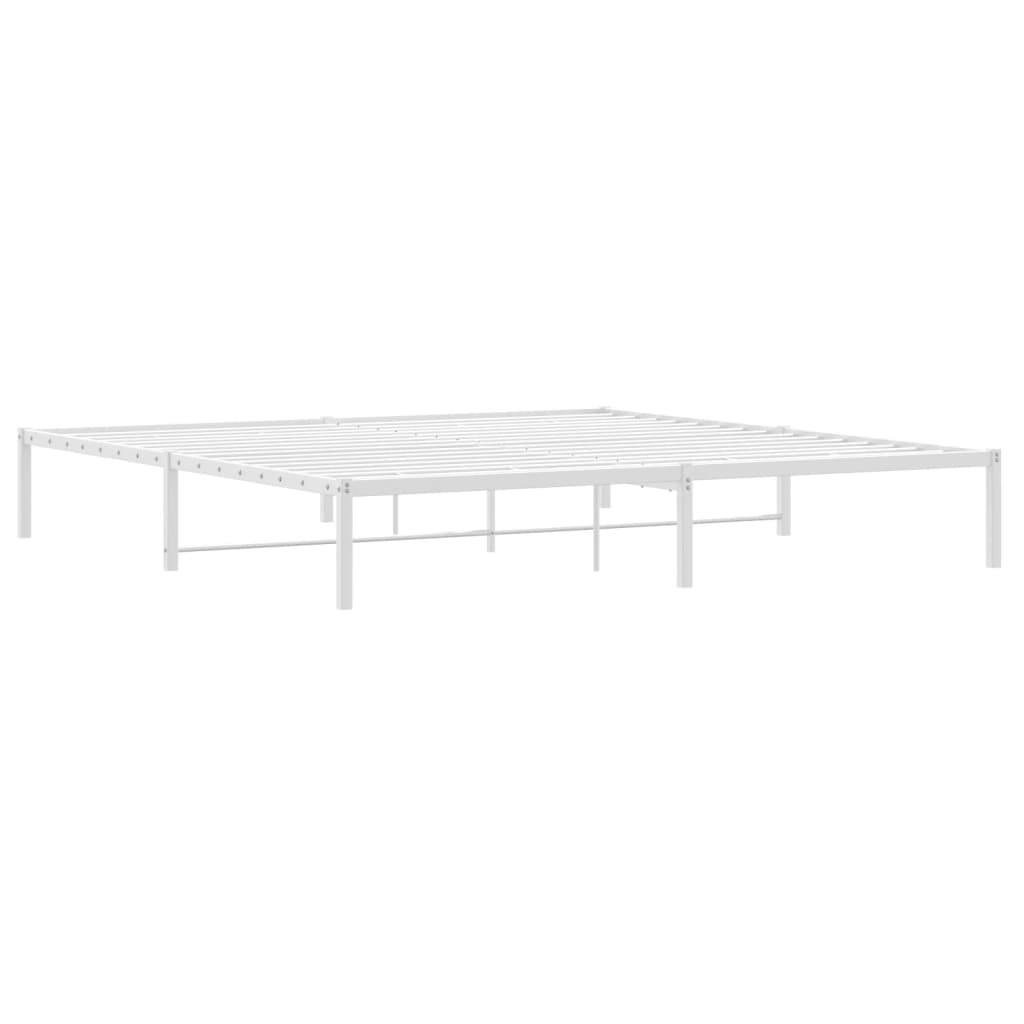 Metalni okvir za krevet bijeli 193x203 cm