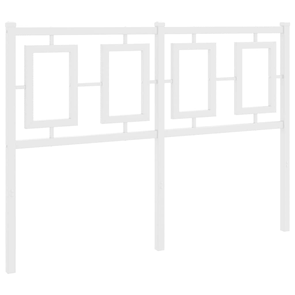 Metalno zamjensko uzglavlje bijelo 120 cm