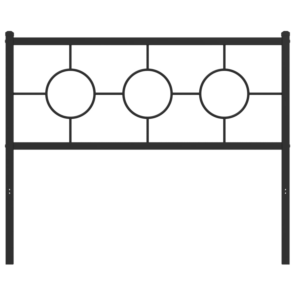 Metalno zamjensko uzglavlje crno 107 cm