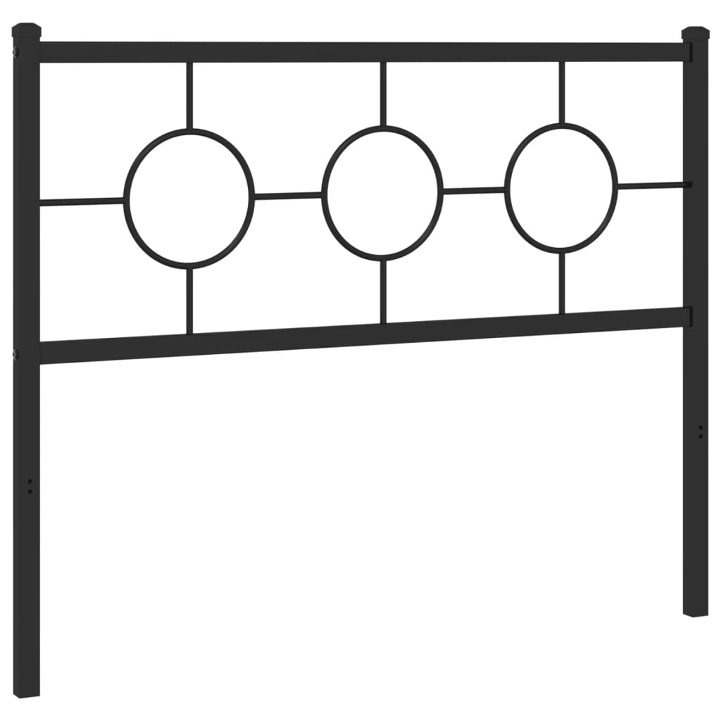 Metalno zamjensko uzglavlje crno 107 cm