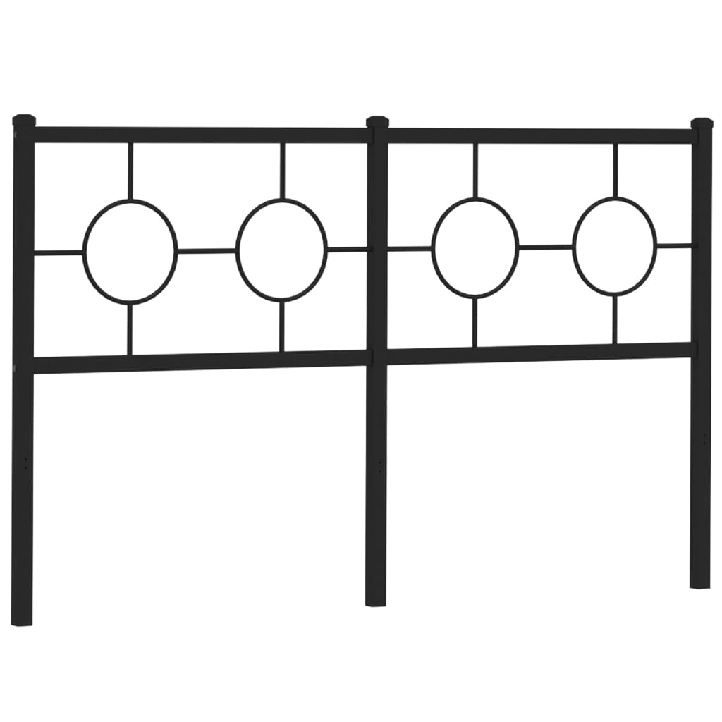Metalno zamjensko uzglavlje crno 160 cm