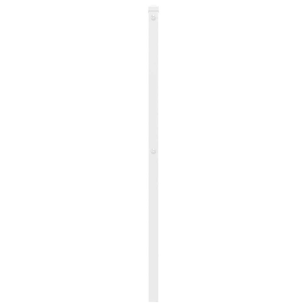 Metalno uzglavlje za krevet, bijelo, 75 cm