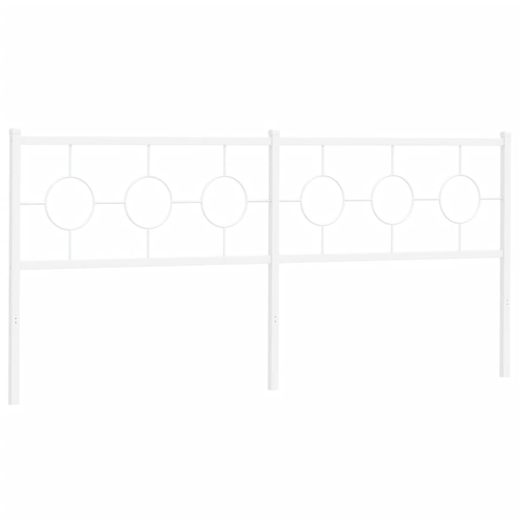 Metalno zamjensko uzglavlje bijelo 193 cm