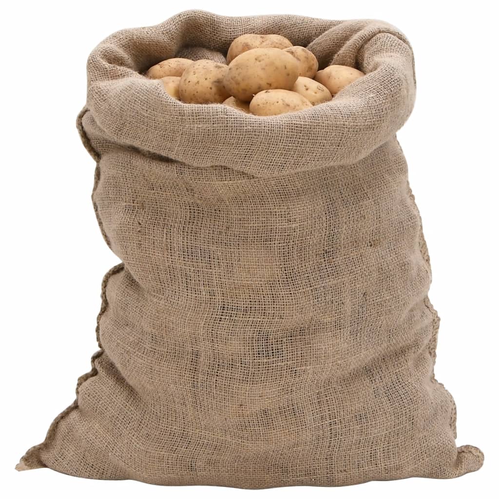 Jutene vreće 10 kom 60x105 cm 100 % juta 220 g/m²