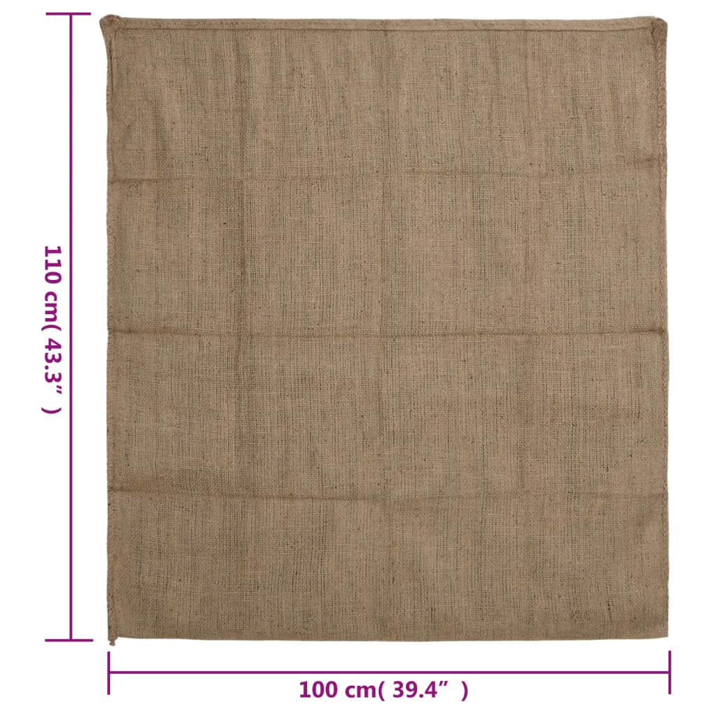 Jutene vreće 10 kom 100 x 110 cm 100% juta 340 g/m²