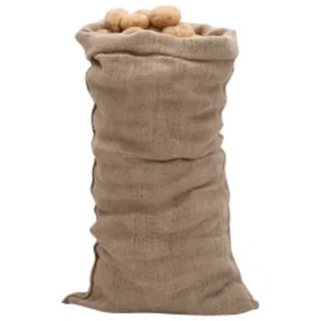 Jutene vreće 30 kom 65 x 135 cm 100 % juta 220 g/m²