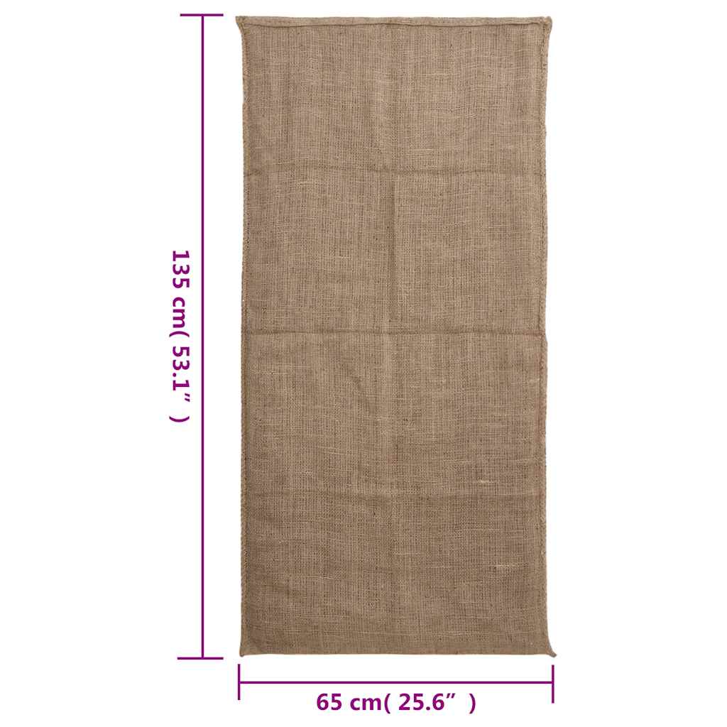 Jutene vreće 30 kom 65 x 135 cm 100 % juta 220 g/m²