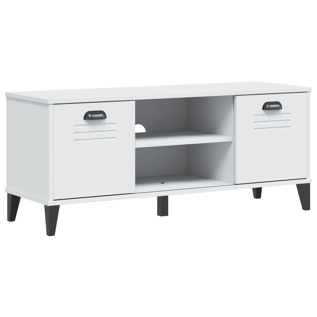 Klupa za cipele VIKEN bijela 106 x 35 x 45 cm konstruirano drvo