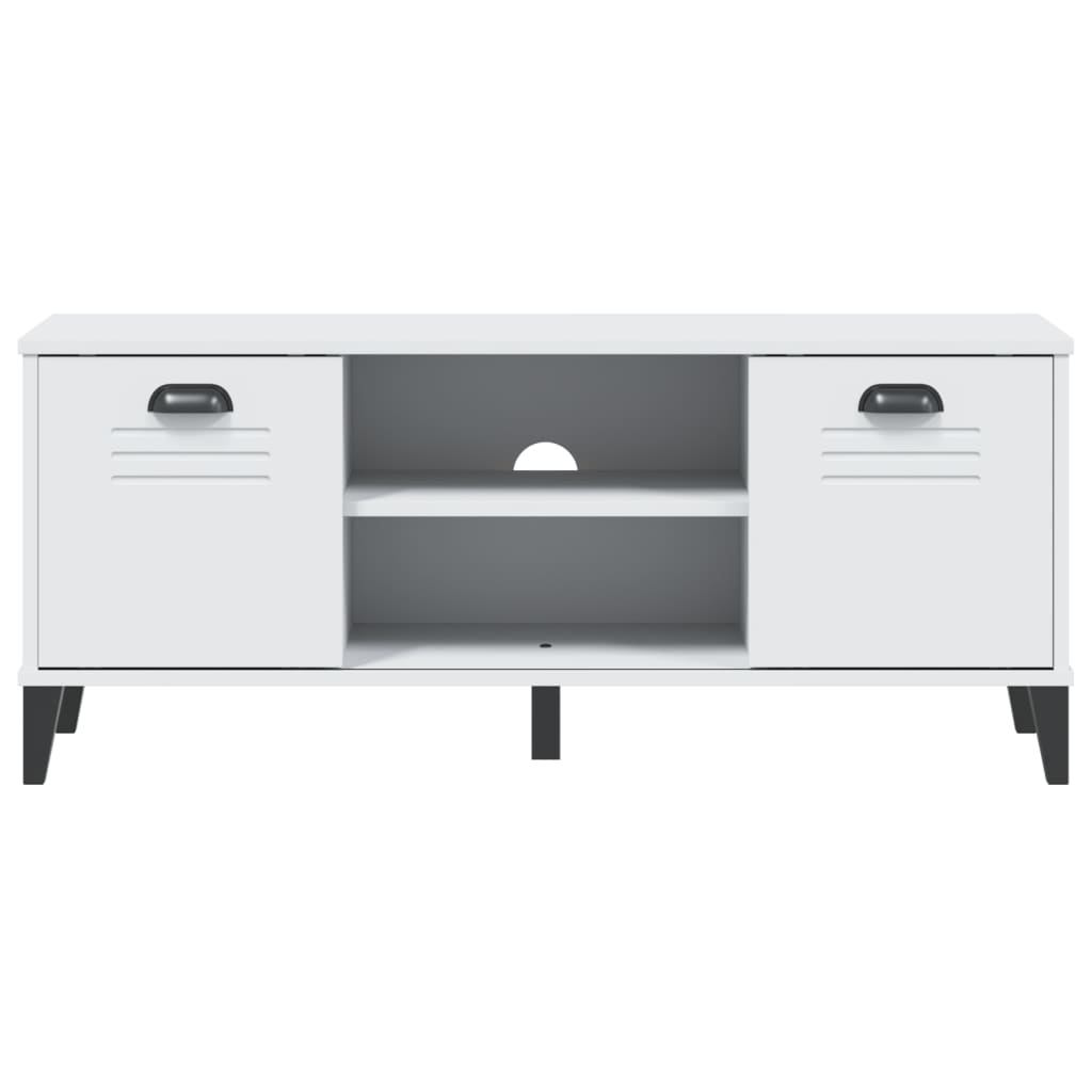 Klupa za cipele VIKEN bijela 106 x 35 x 45 cm konstruirano drvo