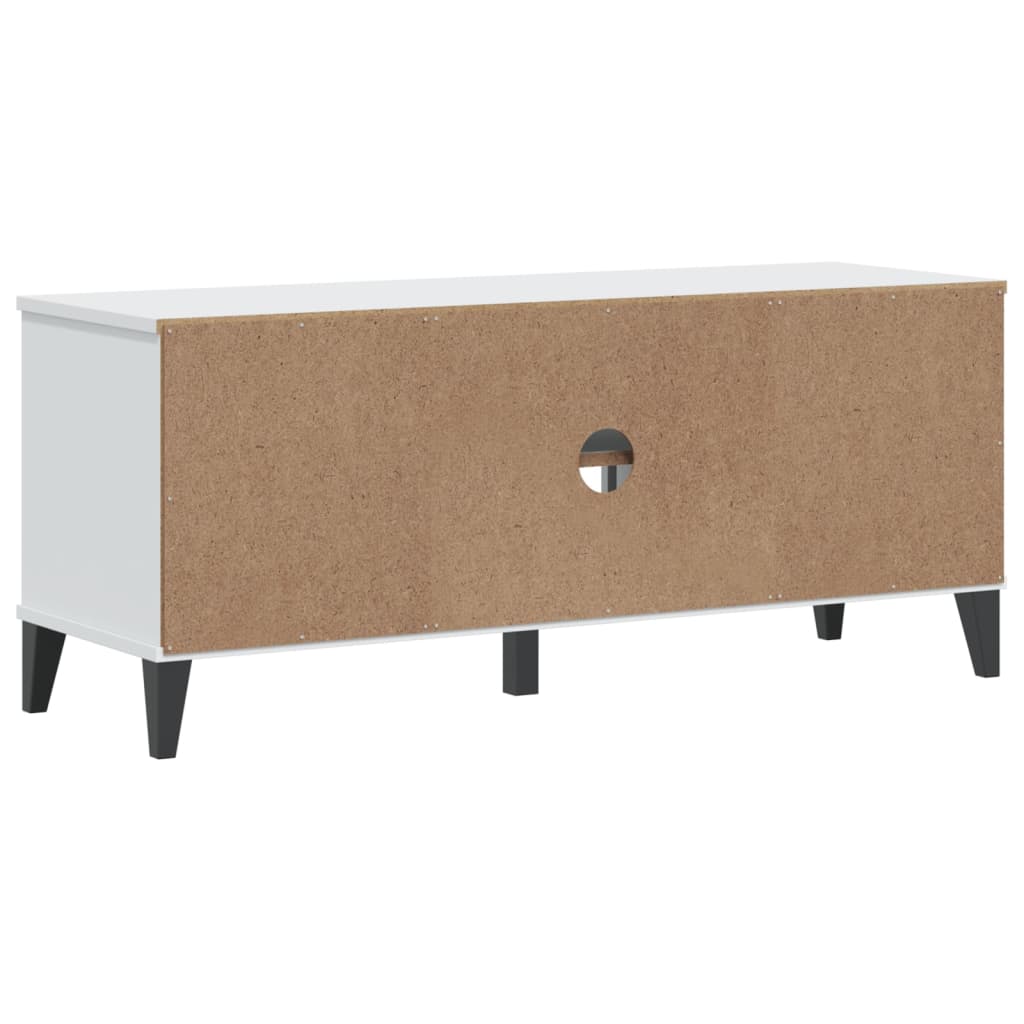 Klupa za cipele VIKEN bijela 106 x 35 x 45 cm konstruirano drvo