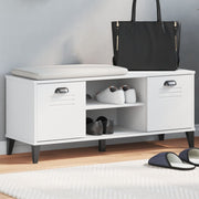 Klupa za cipele VIKEN bijela 106 x 35 x 45 cm konstruirano drvo