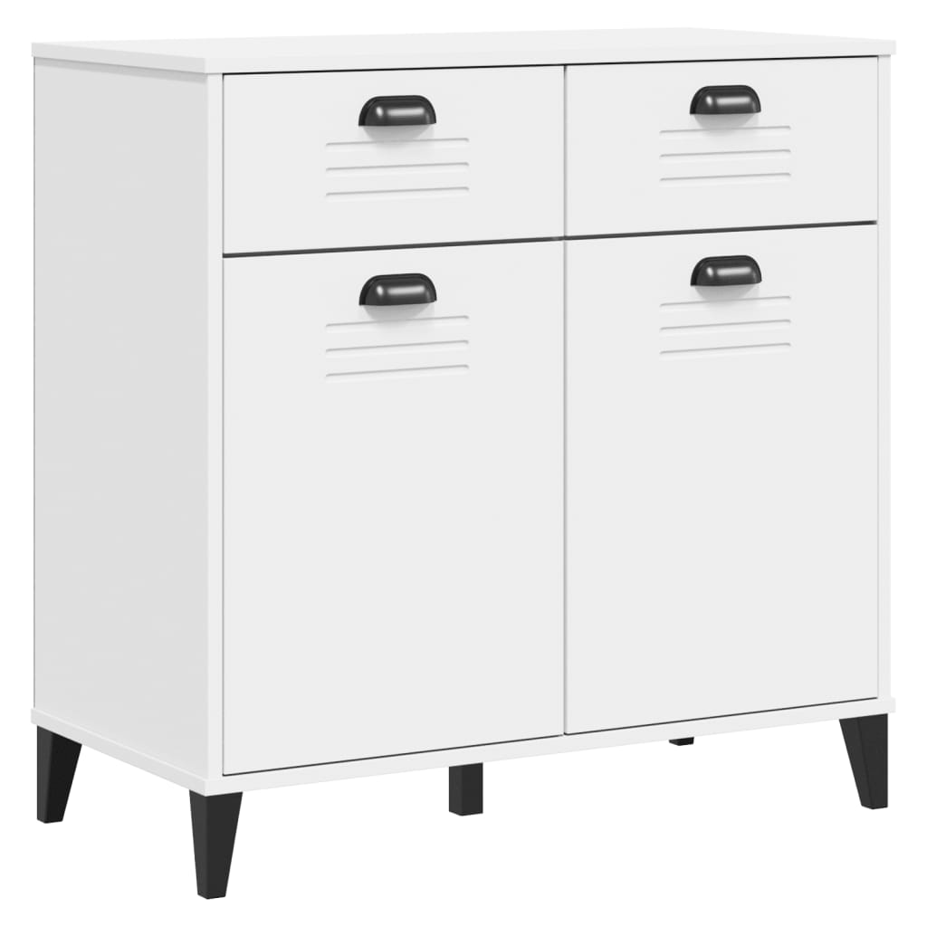 Komoda VIKEN bijela 80 x 40 x 80 cm od konstruiranog drva