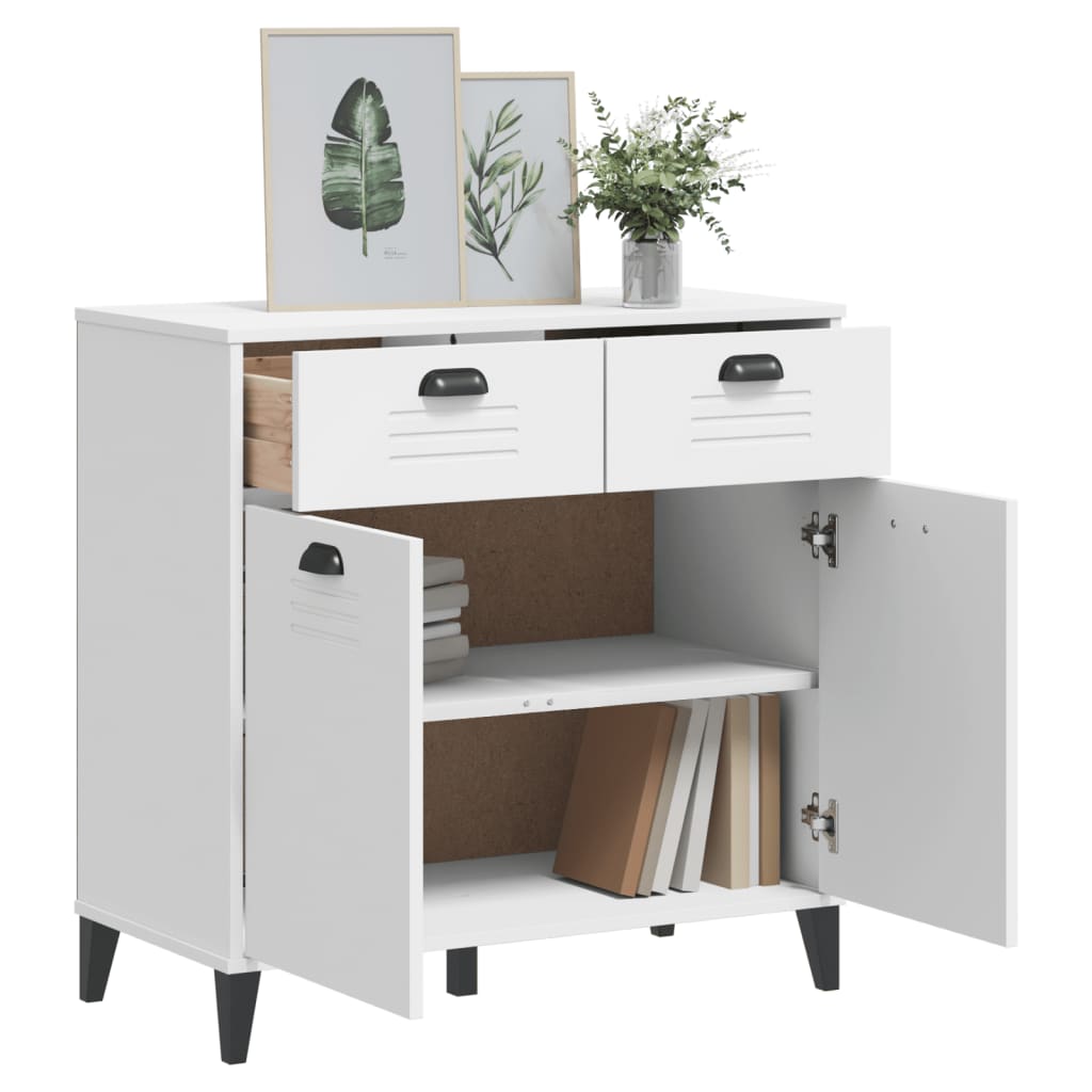 Komoda VIKEN bijela 80 x 40 x 80 cm od konstruiranog drva