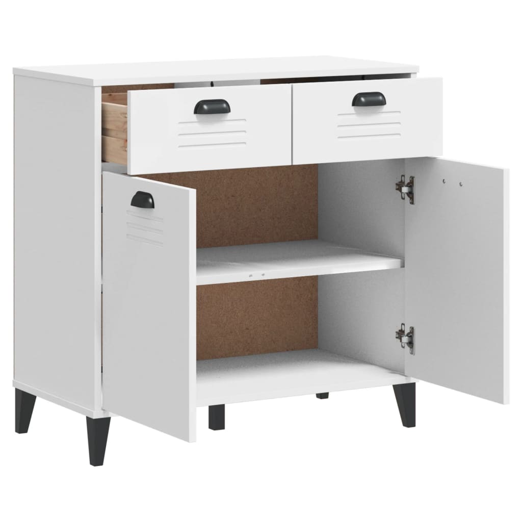 Komoda VIKEN bijela 80 x 40 x 80 cm od konstruiranog drva