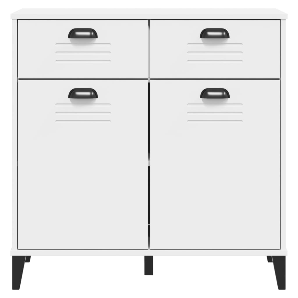 Komoda VIKEN bijela 80 x 40 x 80 cm od konstruiranog drva