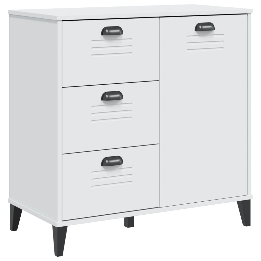 Komoda VIKEN bijela 80 x 40 x 80 cm od konstruiranog drva