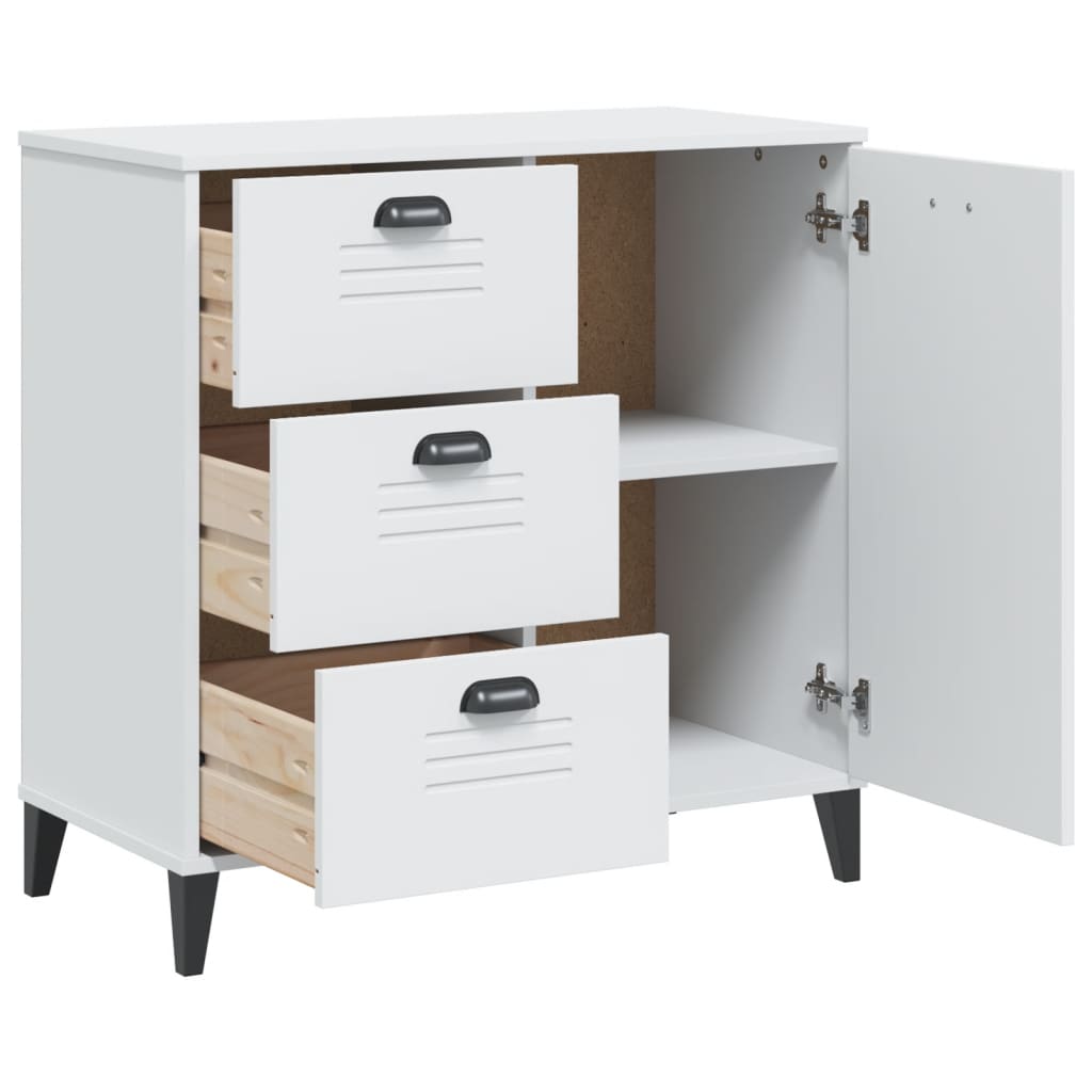 Komoda VIKEN bijela 80 x 40 x 80 cm od konstruiranog drva