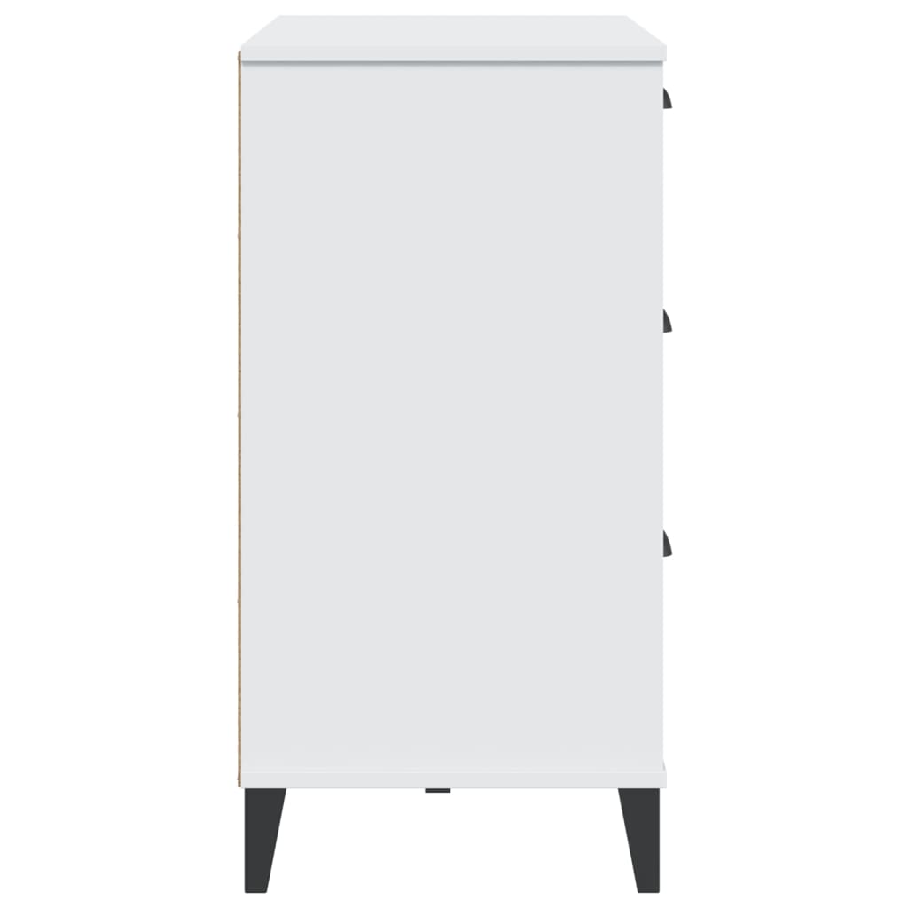 Komoda VIKEN bijela 80 x 40 x 80 cm od konstruiranog drva