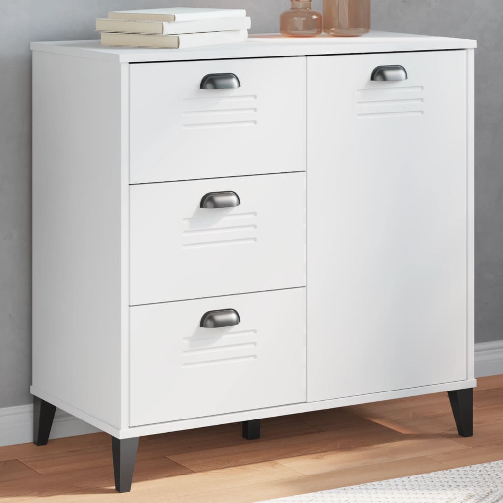Komoda VIKEN bijela 80 x 40 x 80 cm od konstruiranog drva