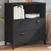 Regal za knjige VIKEN crni 80 x 40 x 90 cm konstruirano drvo