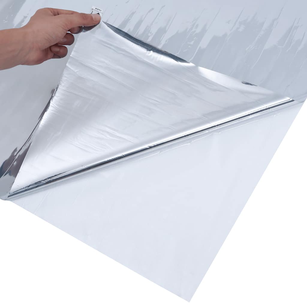 Solarna folija s reflektirajućim efektom srebrna 45x2000 cm PVC
