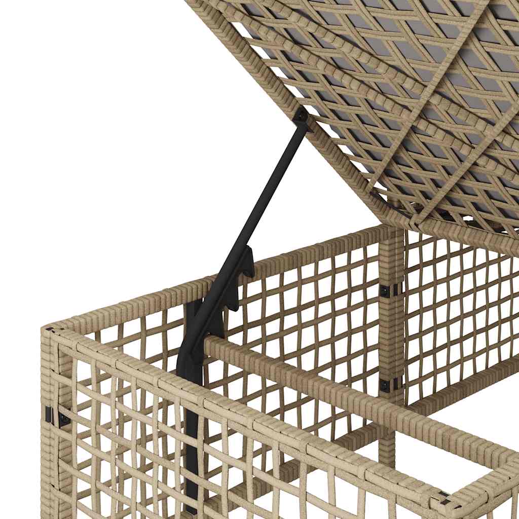 3-dijelni set kutne vrtnih sofa s jastucima bež od poliratana