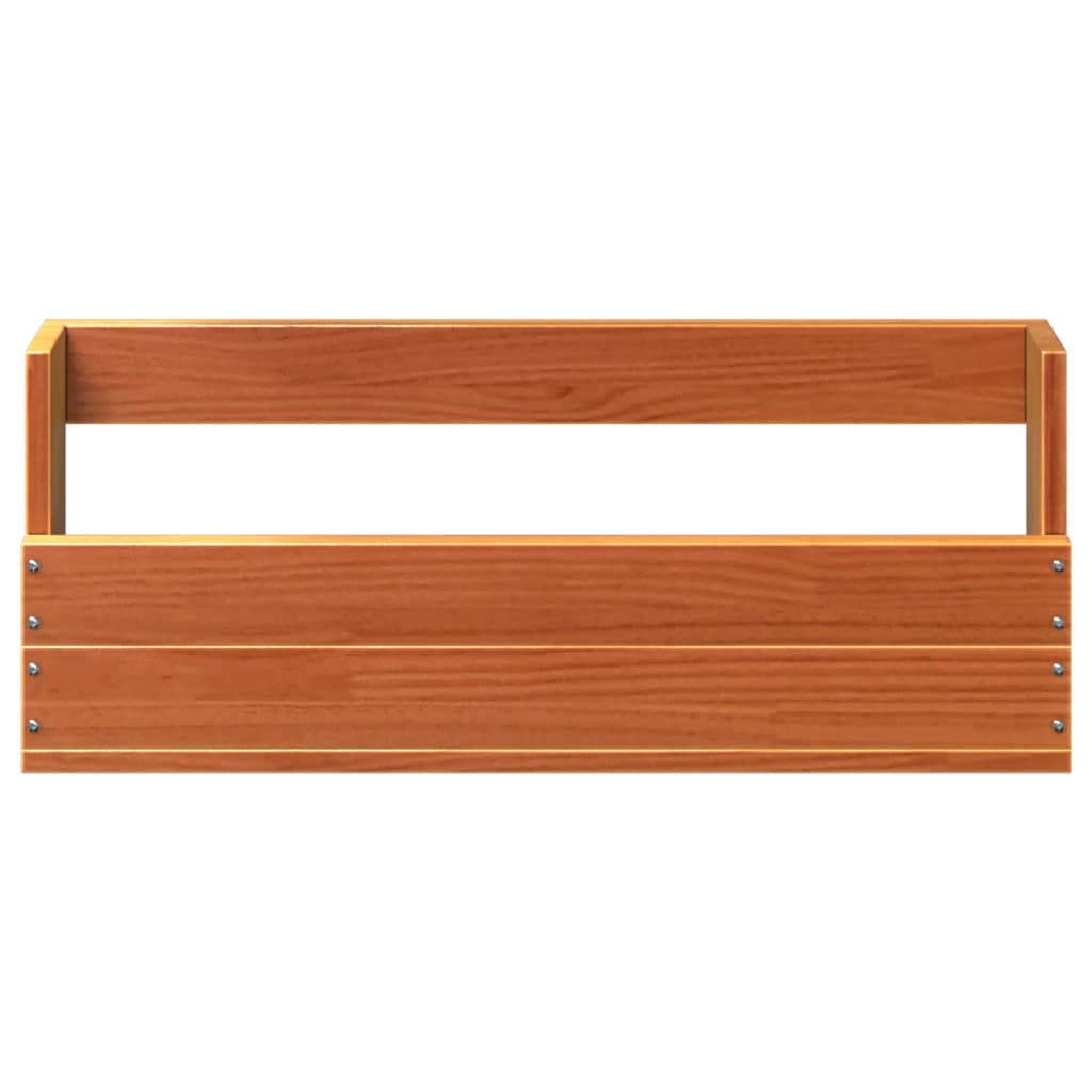 Zidni stalci za cipele 2 kom voštano smeđi 59x9x23 cm borovina