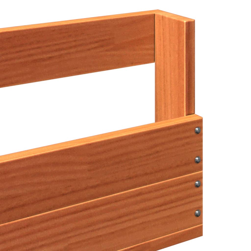 Zidni stalci za cipele 2 kom voštano smeđi 59x9x23 cm borovina