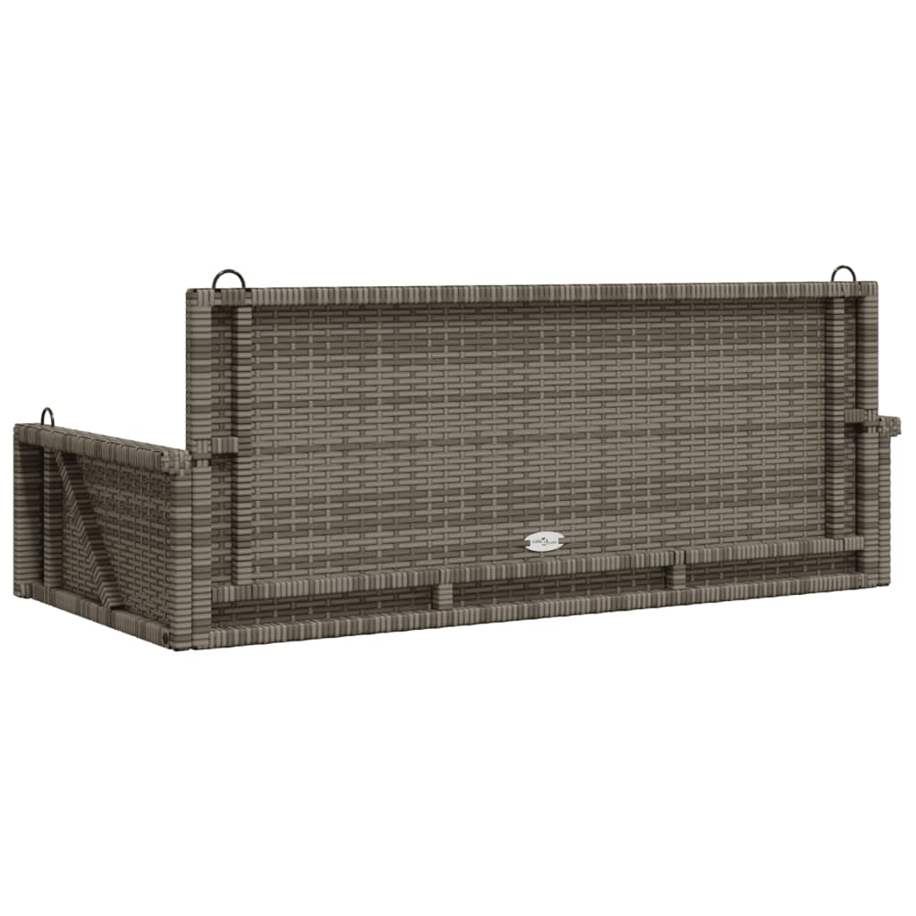 Klupa za ljuljanje siva 119 x 56 x 48 cm od poliratana