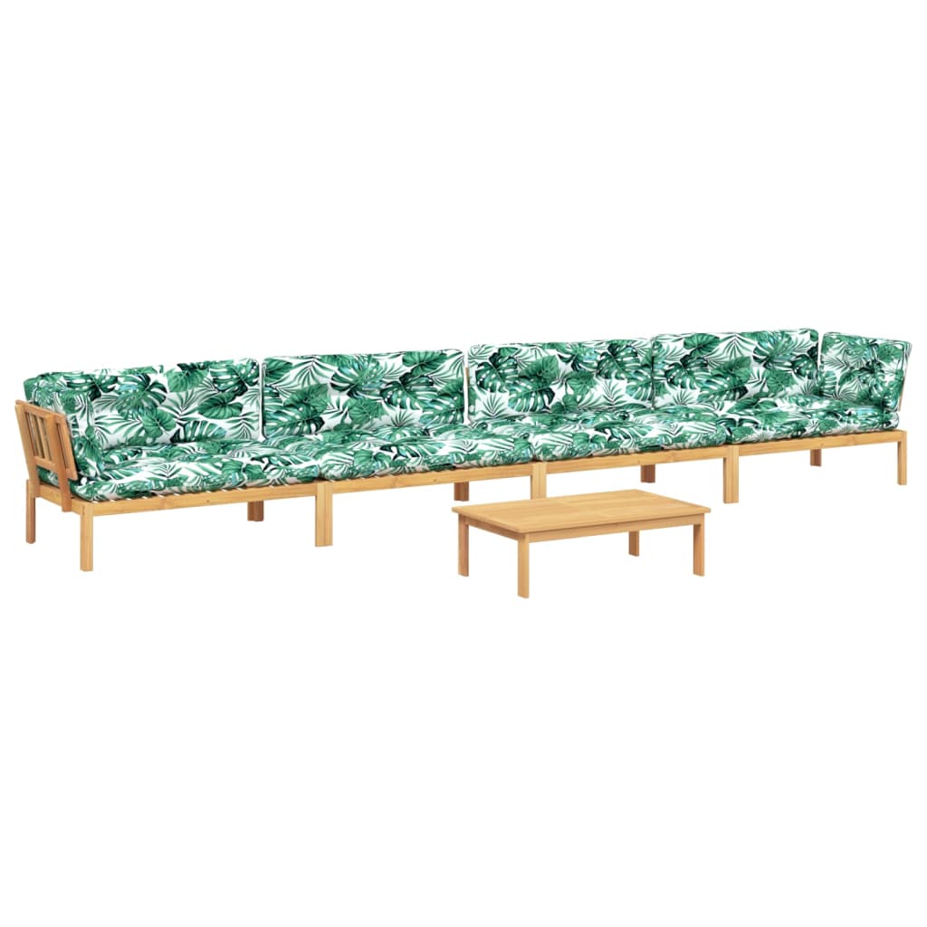 5-dijelna set vrtnih sofa od paleta s jastucima od drva bagrema