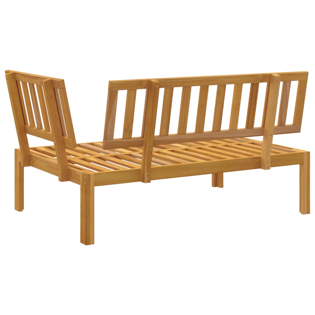 Kutna vrtna sofa od paleta od masivnog bagremovog drva Smeđa
