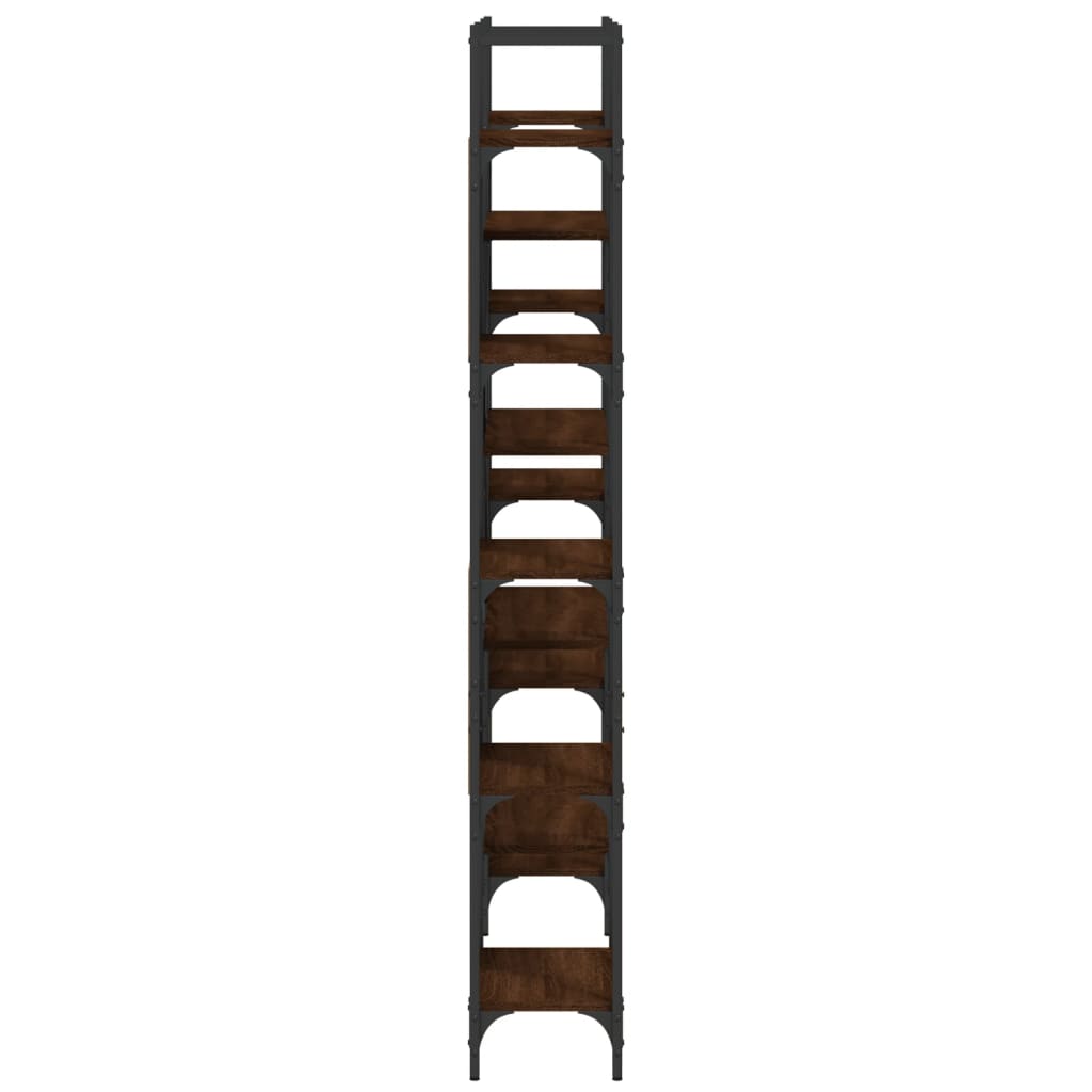 Police za knjige boja hrasta 155,5x24x166,5cm konstruirano drvo
