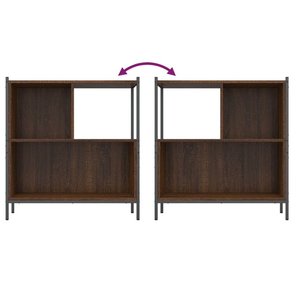 Regal za knjige boja hrasta 72x28x77,5 cm od konstruiranog drva