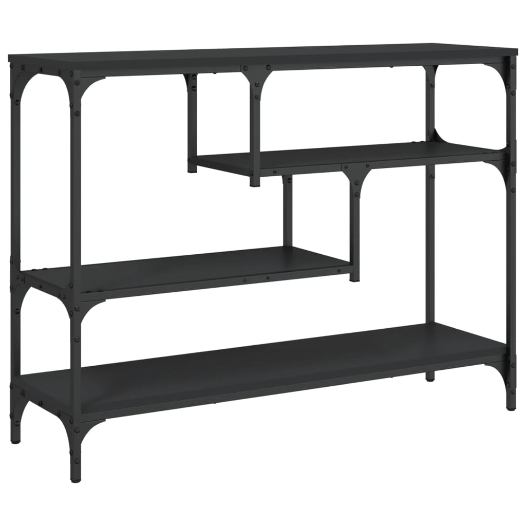 Konzolni stol crni 100 x 30 x 75 cm od konstruiranog drva