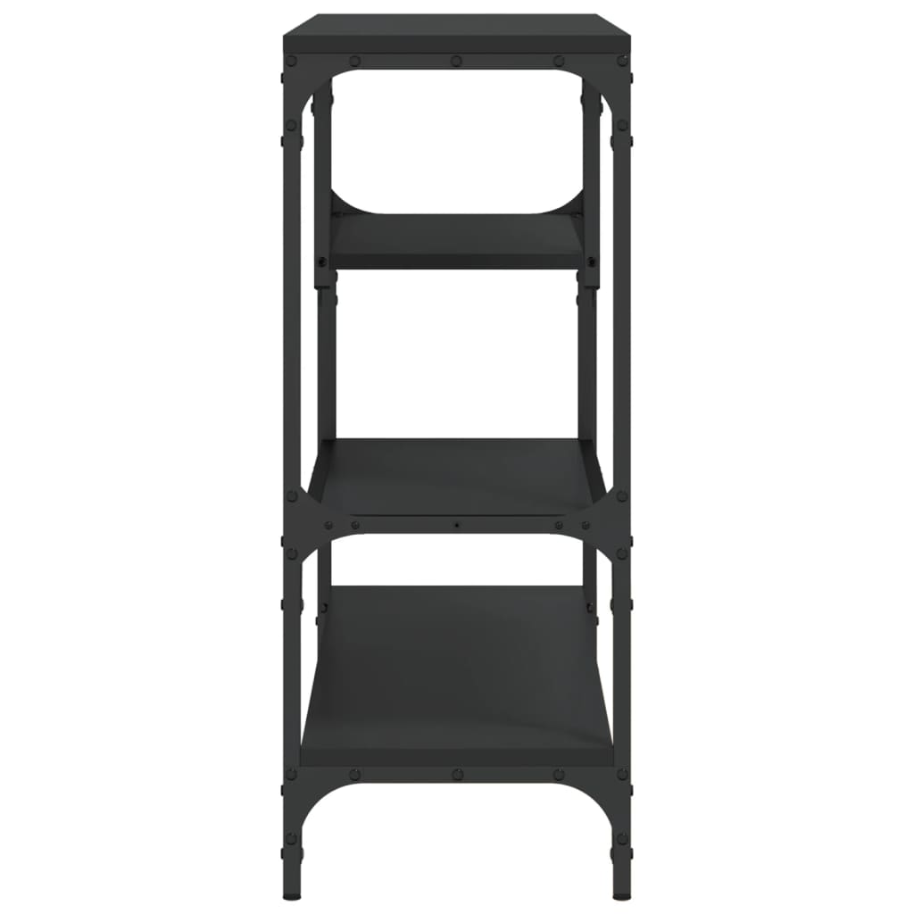 Konzolni stol crni 100 x 30 x 75 cm od konstruiranog drva