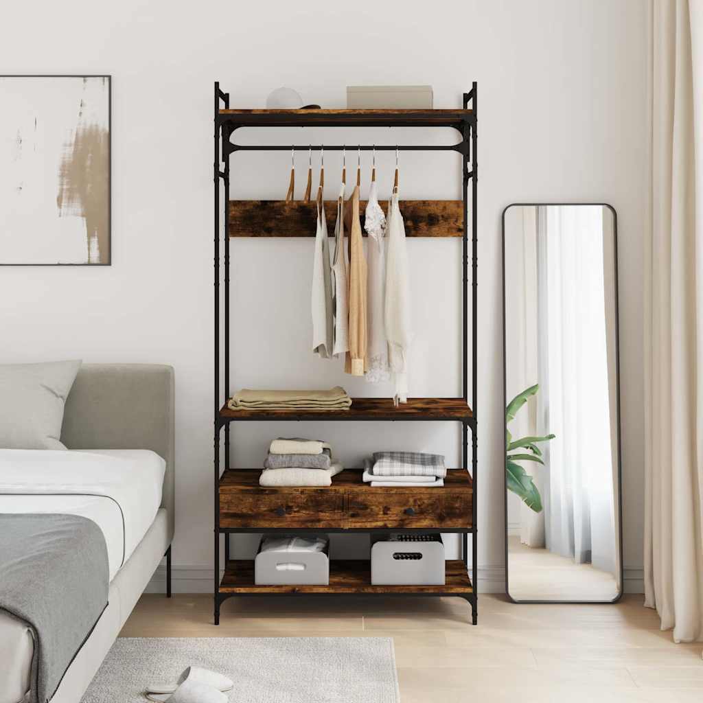 Ormar s ladicama boja hrasta 89x39x184,5 cm konstruiranog drva