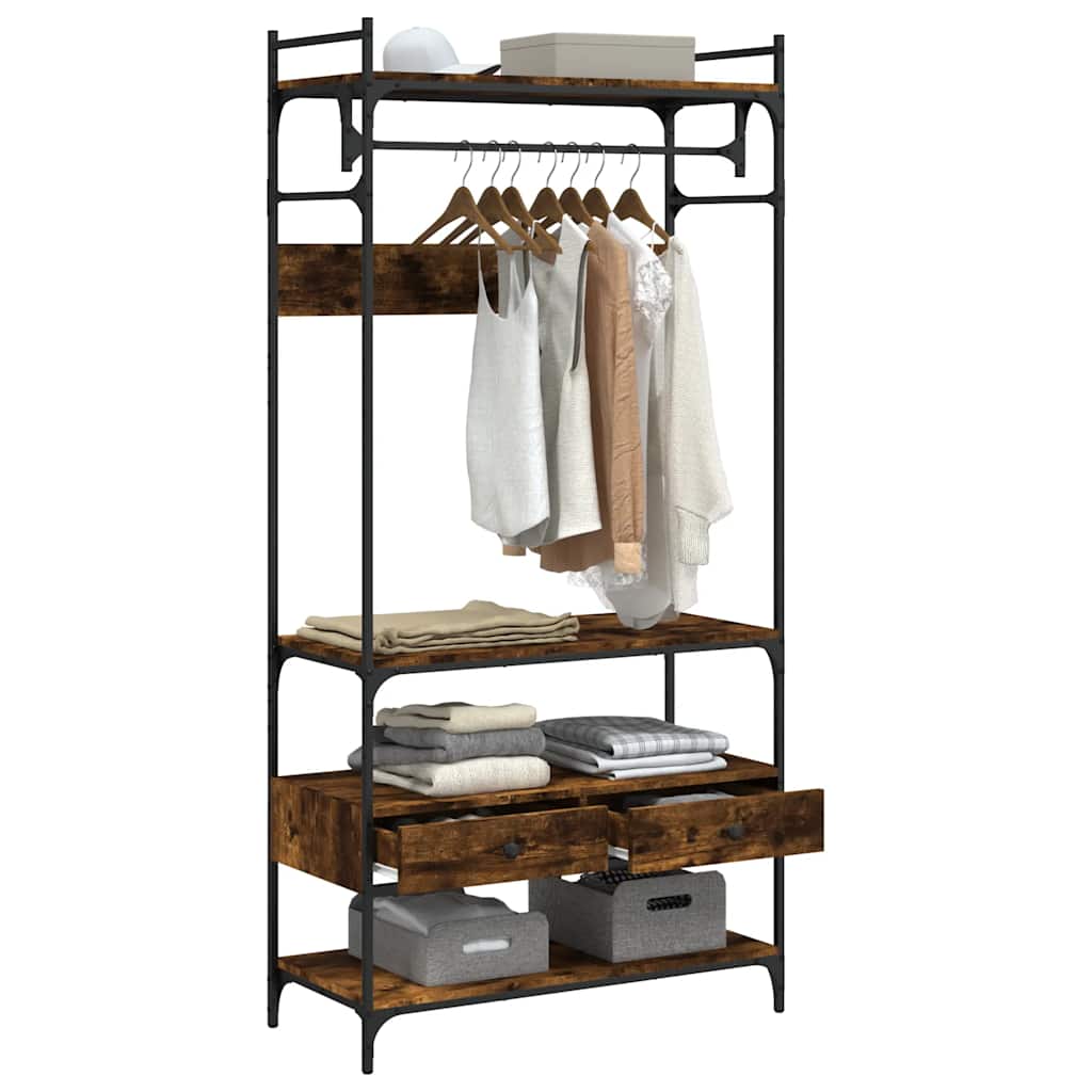 Ormar s ladicama boja hrasta 89x39x184,5 cm konstruiranog drva