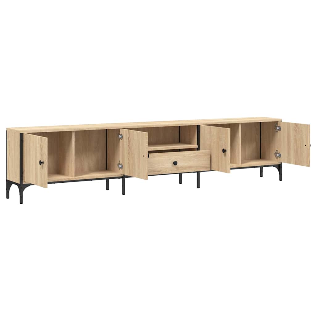 TV ormarić s ladicom boja hrasta 200x25x44 cm konstruirano drvo