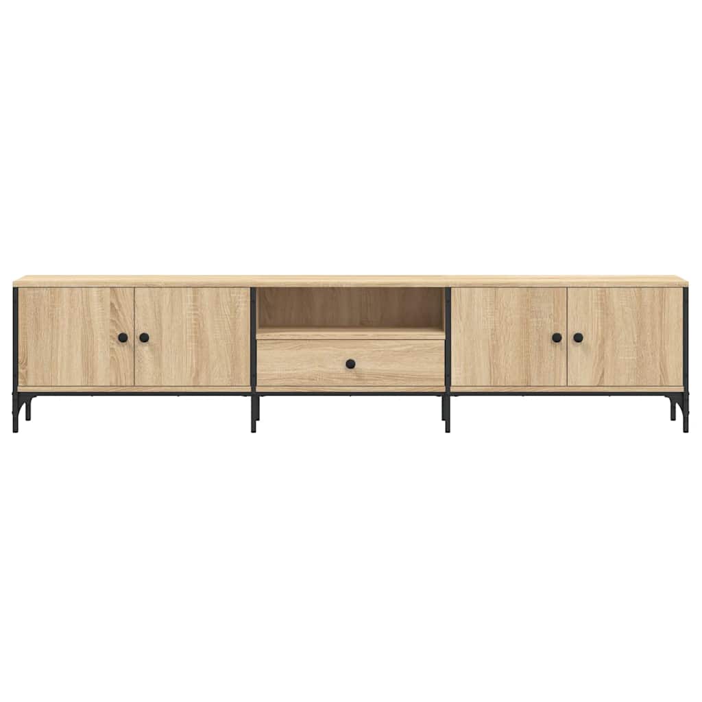 TV ormarić s ladicom boja hrasta 200x25x44 cm konstruirano drvo