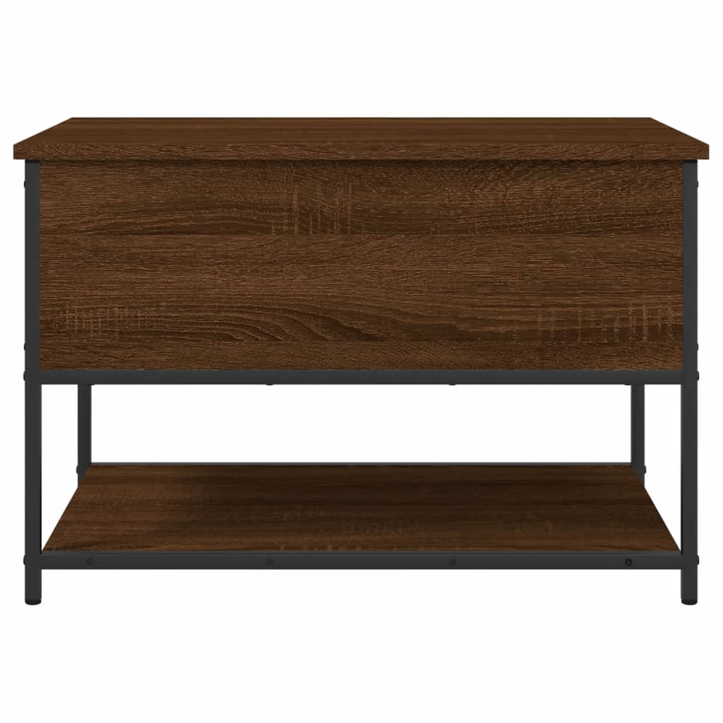 Klupa za pohranu boja smeđeg hrasta 70x42,5x47 cm drvena
