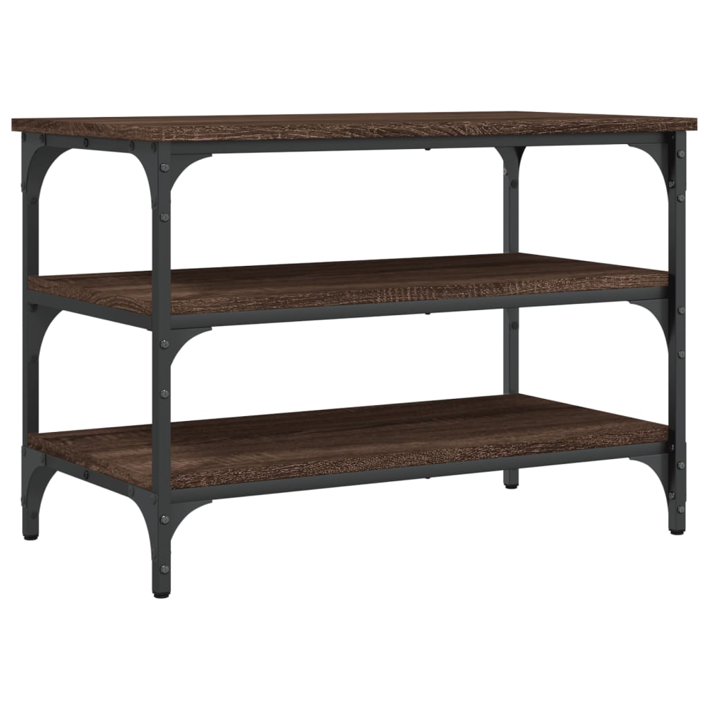 Klupa za cipele boja smeđeg hrasta 70x38,5x49 cm drvena