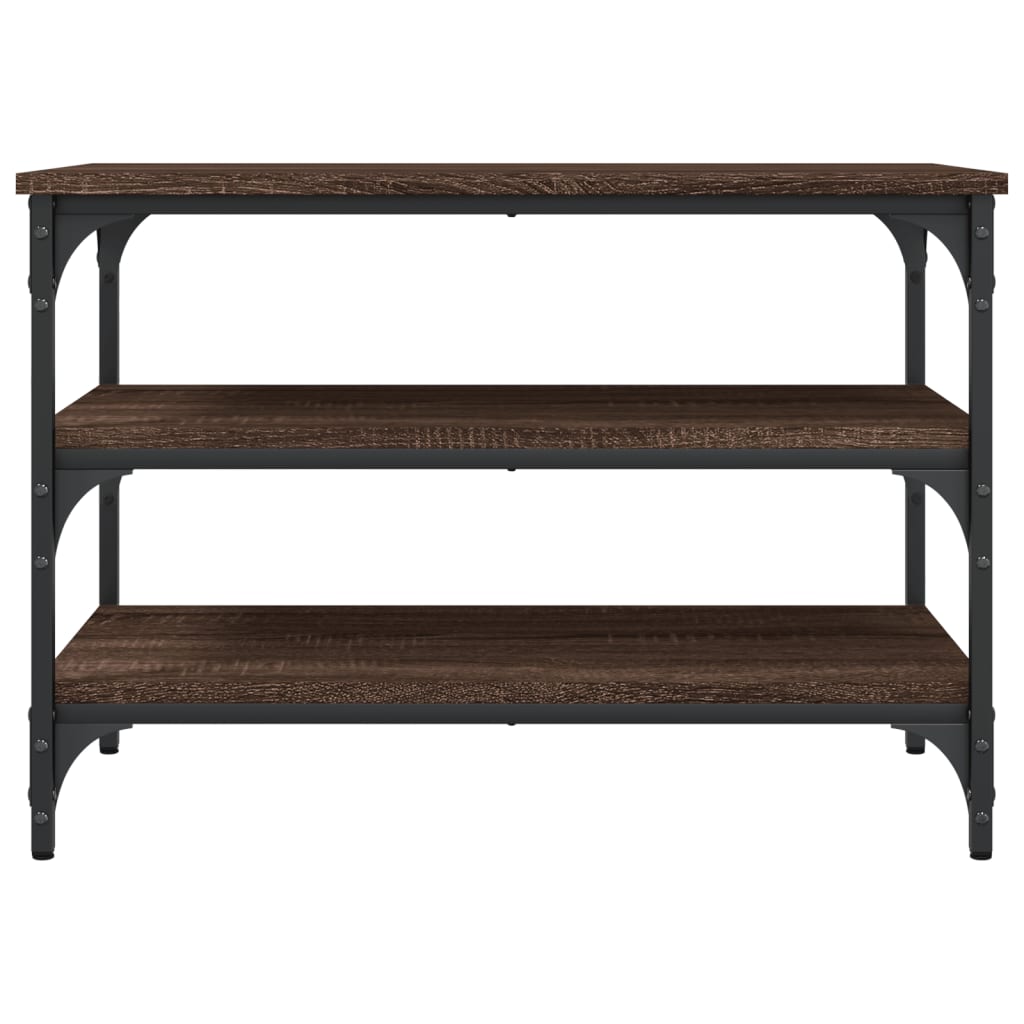Klupa za cipele boja smeđeg hrasta 70x38,5x49 cm drvena