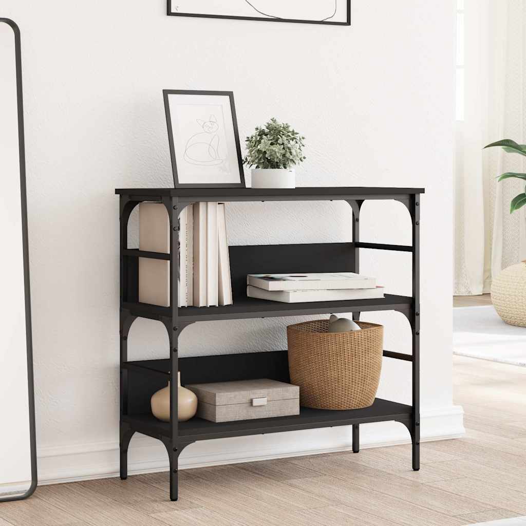 Konzolni stol smeđa boja hrasta 75x32x75 cm konstruirano drvo